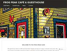 Tablet Screenshot of frogpeakcafe.com